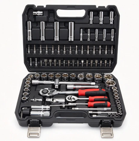 73185:94PCS Professional CR-V Socket Wrench Set, Auto Repair Hand Tool Kit With Hard Plastic Storage Case 73185:94PCS Professional CR-V Socket Wrench Set, Auto Repair Hand Tool Kit With Hard Plastic Storage Case
