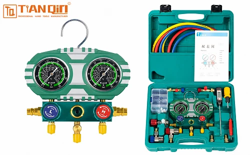 82727- Silicone Oil Dual-meter Air Conditioner Refrigerant Charging Tool