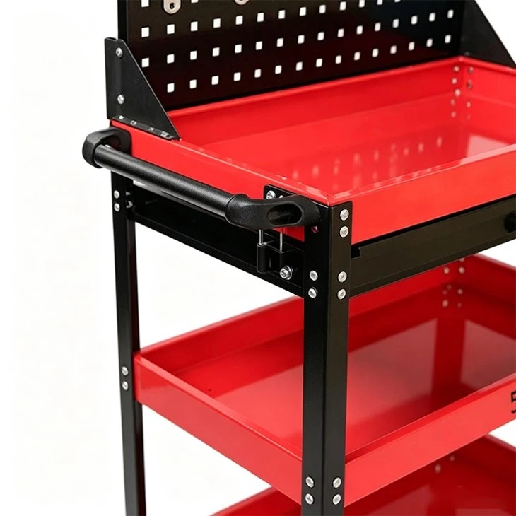 82748 Multifunctional Tool Cart With Pegboard Back Panel suppliers
