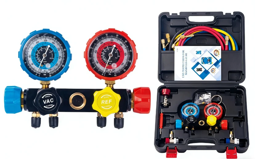 Four-way Dual-meter Air Conditioner Refrigerant Charging Tool Four-way Dual-meter Air Conditioner Refrigerant Charging Tool