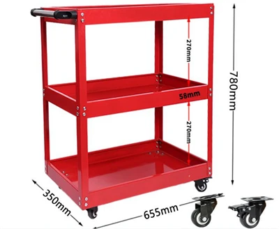 82755-tier Light-duty Tool Cart